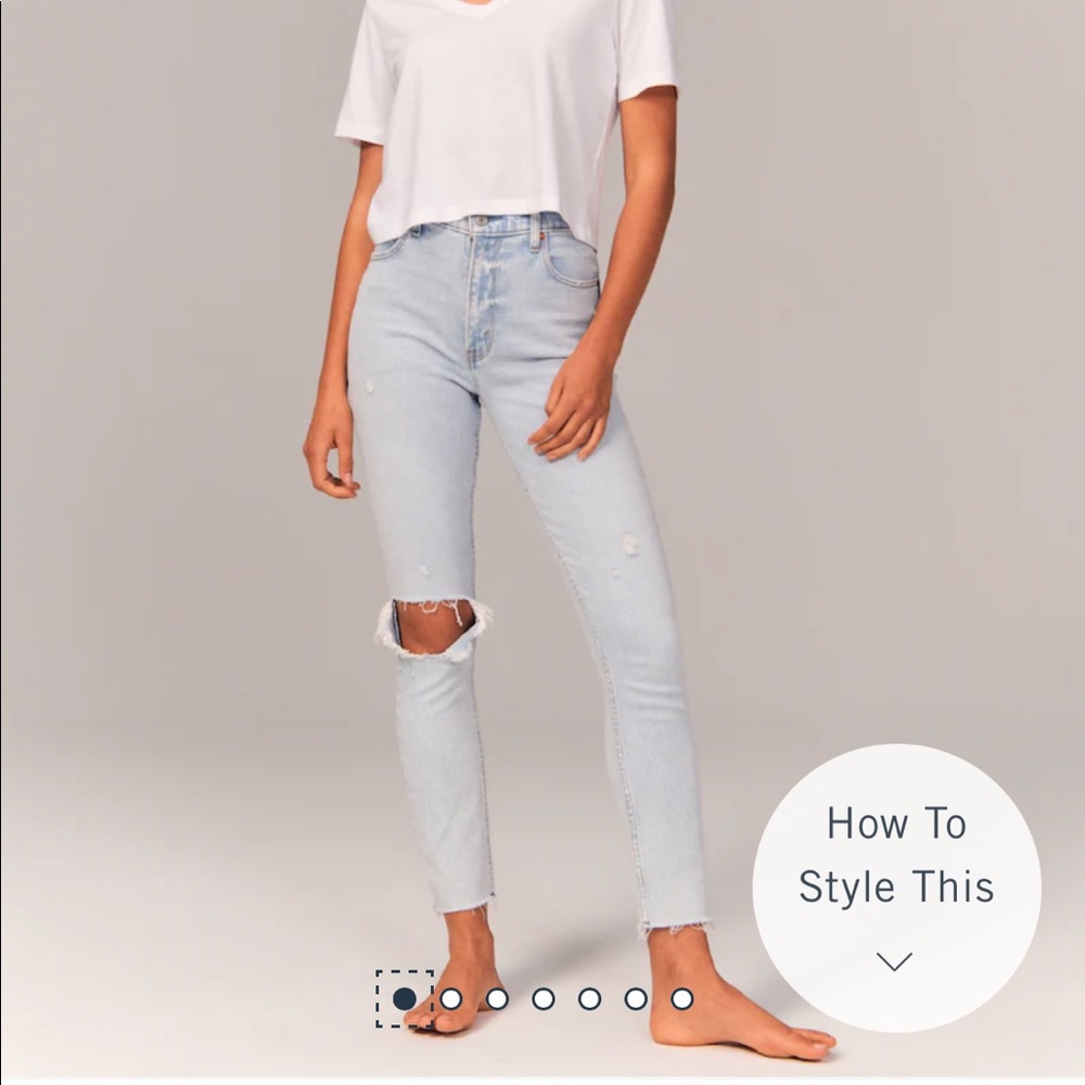 NWT Abercrombie Skinny High Rise Jeans